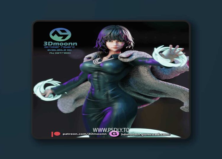 3Dmoonn – Fubuki – One-Punch Man – 3D Print Model 1 3Dmoonn – Fubuki – One-Punch Man – 3D Print Model