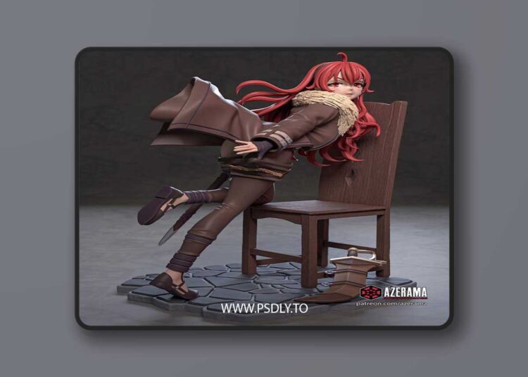Azerama – Mushoku Tensei – Eris Greyrat – 3D Print Model STL 1 Azerama – Mushoku Tensei – Eris Greyrat – 3D Print Model STL
