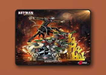 B3dserk – Batman Who Laughs Sculpture – 3D Print Model STL