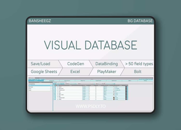 BG Database | Data editor with Google Sheets and Excel syncing v1.9.3 1 BG Database | Data editor with Google Sheets and Excel syncing v1.9.3