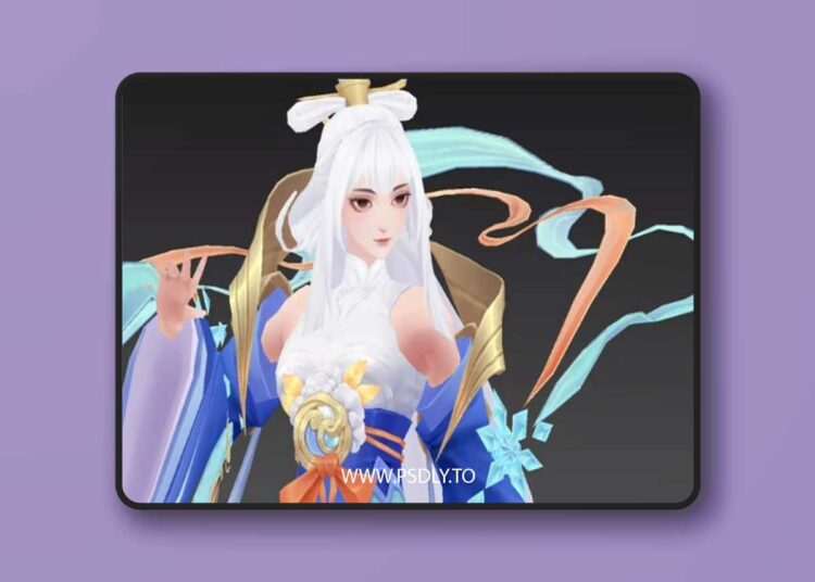 Bai yaoyi Low-poly 3D Model 1 Bai yaoyi Low-poly 3D Model