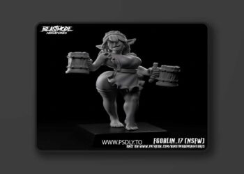 Beastmode Miniatures – Female Goblin 17 – 3D Print Model STL