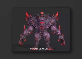 Black Dragon Monster Low-poly 3D Model