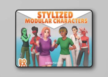 BoZo: Stylized Modular Characters Base Pack v2.0