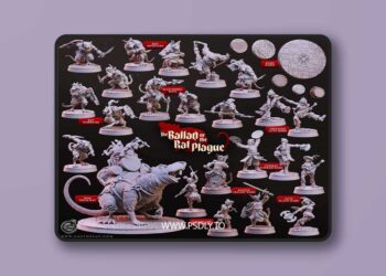 Cast n Play – The Ballad of the Rat Plague Set – 3D Print Model