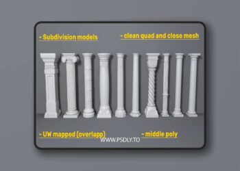 Columns Collection -2 - 10 pieces