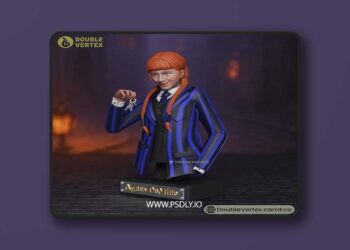 Double Vertex – Agnes DeMille – Evie Templeton – Wednesday Bust – 3D Print Model STL