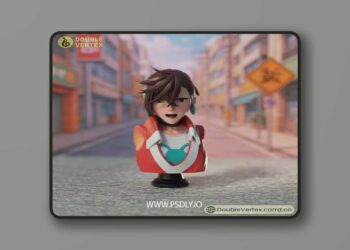 Double Vertex – Ayase Momo – Dandadan Bust – 3D Print Model STL