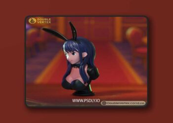 Double Vertex – Marin Kitagawa Bunny Suit – My Dressup Darling Bust – 3D Print Model STL