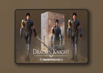 Dragon Knight - 3D Character for Concept Art