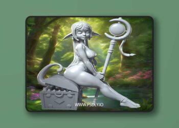 Dungeon pin-ups – Frieren – 3D Print Model STL