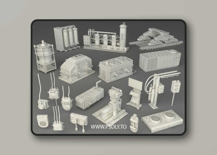 Factory Units 3 - 20 pieces for Unreal Engine 1 Factory Units 3 - 20 pieces