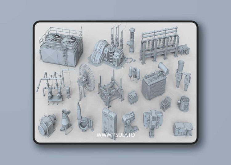 Factory Units 6 - 20 pieces for Unreal Engine 1 Factory Units 6 - 20 pieces