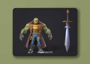 Frankenstein Low-poly 3D Model