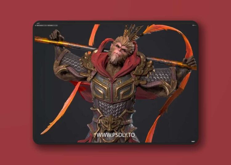 Great Sage Equalling Heaven Low-poly 3D model 1 Great Sage Equalling Heaven Low-poly 3D model