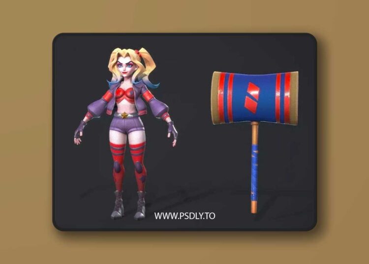Harley Low-poly 3D Model 1 Harley Low-poly 3D Model