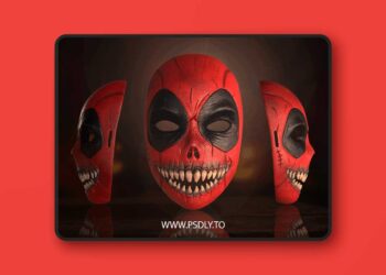 Haunted Deadpool Mask – The Halloween Nightmare – 3D Print Model