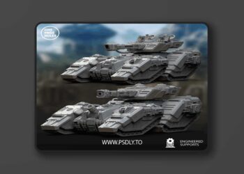 Human Defence Force – Super Heavy Battle Tank – 3D Print Model
