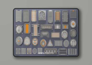 Industrial Kitbash-6 - 35 pieces