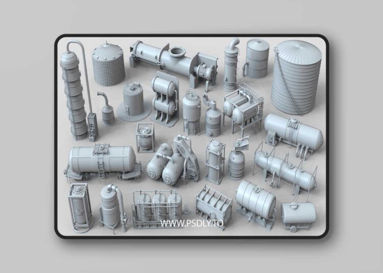 Industrial Tanks – Part 2 – 25 pieces 1 Industrial Tanks – Part 2 – 25 pieces