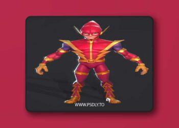 Johnny Quick Low-poly 3D Model