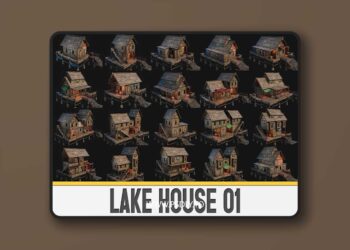 LAKE HOUSE 01 with INTERIORS 4K PBR (5.5+)