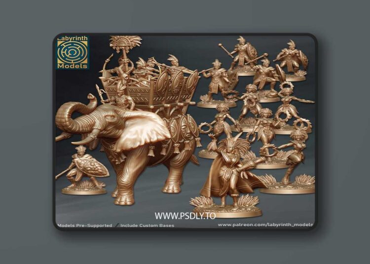 Labyrinth Models – August 2025 – Empire of Kitara Vol. 1 – 3D Print Model 1 Labyrinth Models – August 2025 – Empire of Kitara Vol. 1 – 3D Print Model