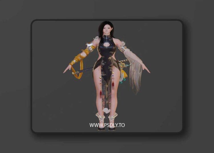 Lahn from Black Desert Online 3D model 1 Lahn from Black Desert Online 3D model