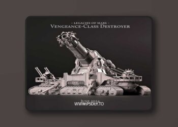 Legacies of Mars – Vengeance-Class Destroyer – 3D Print Model