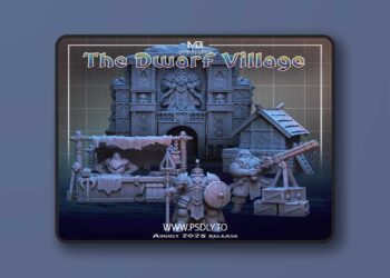 Miniatures Blueprint – The Dwarf Village August 2025 – 3D Print Model STL