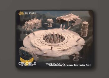 Modular Arena Terrain Set – 3D Print Model