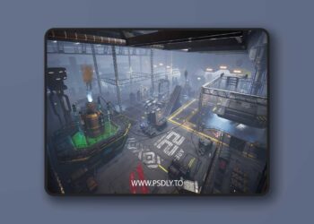 Modular Sci-fi Hangar Area Environment (4.26 – 4.27 and 5.0 – 5.6)