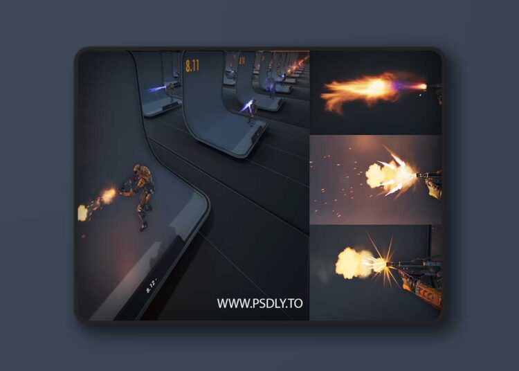 Muzzle Flashes (4.27 - 5.7) for Unreal Engine 1 Muzzle Flash 3D (4.27+)