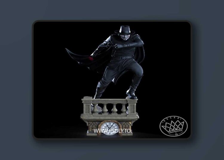Nacho CG – V for Vendetta – 3D Print Model STL 1 Nacho CG – V for Vendetta – 3D Print Model STL