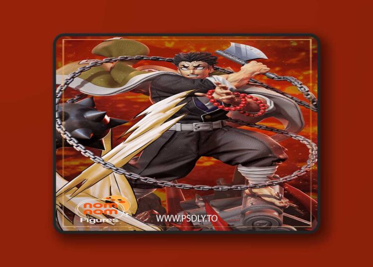 NomNom Figures – Gyomei Himejima – Demon Slayer – 3D Print Model 1 NomNom Figures – Gyomei Himejima – Demon Slayer – 3D Print Model