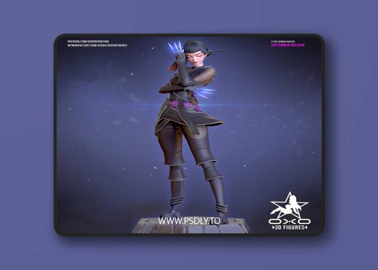 OXO3D Figures – Zoey Kpop Demon Hunter – 3D Print Model STL 1 OXO3D Figures – Zoey Kpop Demon Hunter – 3D Print Model STL