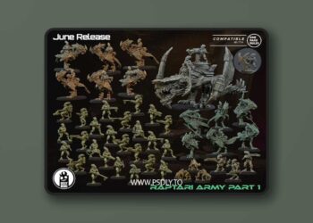 One Page Rules – Ugly Mini – Raptari Army Part 1 – 3D Print Model