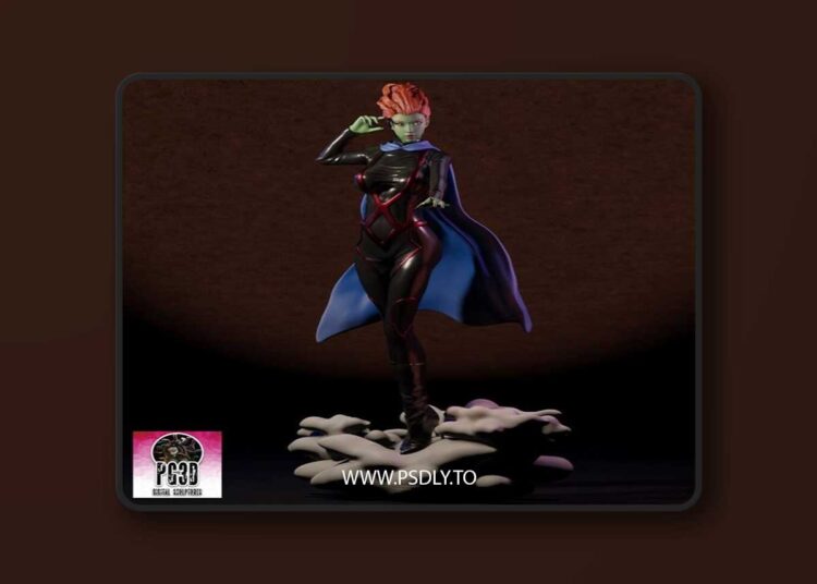PgGasta – Miss Martian – 3D Print Model STL 1 PgGasta – Miss Martian – 3D Print Model STL