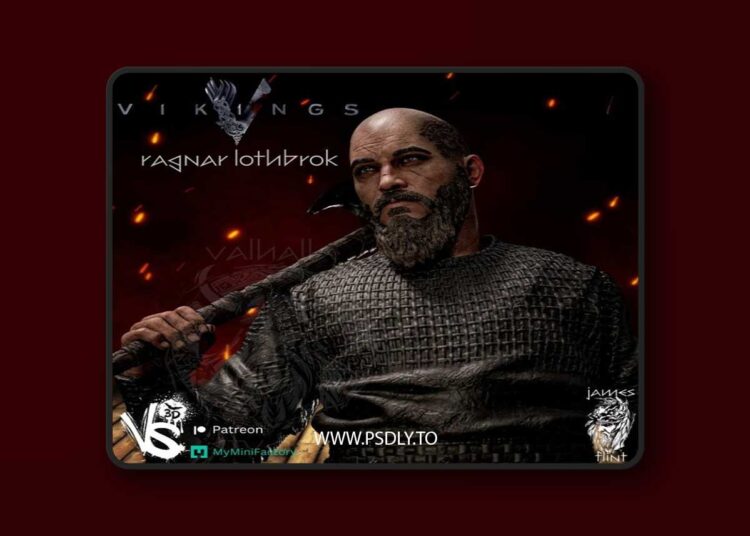 Ragnar Lothbrok – 3D Print Model 1 Ragnar Lothbrok – 3D Print Model