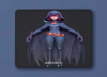 Raven Low-poly 3D Model