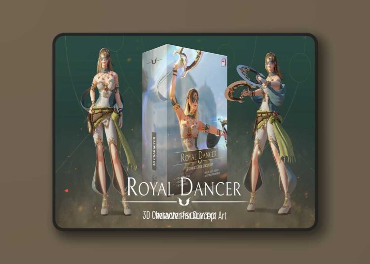 Royal Dancer - 3D Character for Concept Art 1 Royal Dancer - 3D Character for Concept Art