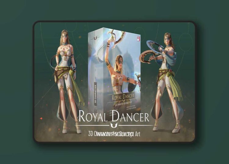 Royal Dancer – 3D Character for Concept Art 1 Royal Dancer – 3D Character for Concept Art