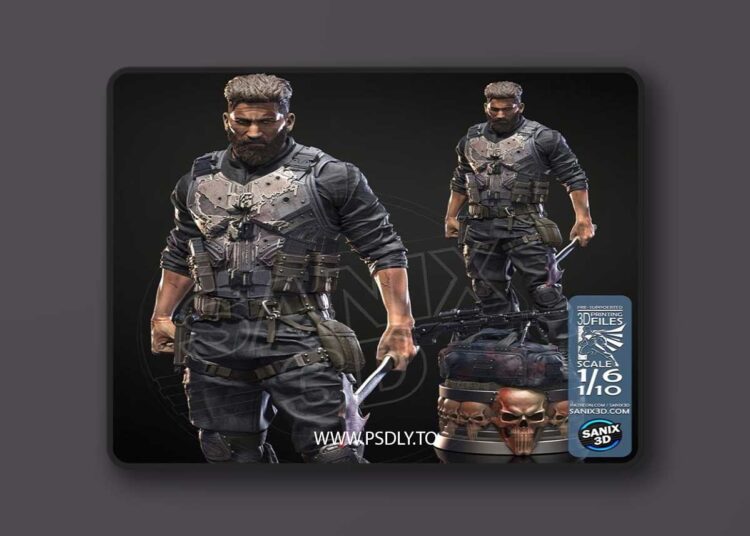 Sanix – The Punisher – 3D Print Model STL 1 Sanix – The Punisher – 3D Print Model STL