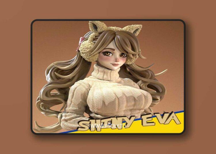 Siryll Art – Shiny Eva – 3D Print Model STL 1 Siryll Art – Shiny Eva – 3D Print Model STL