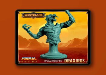 Sorcerer King – Draxiros Bust – 3D Print Model