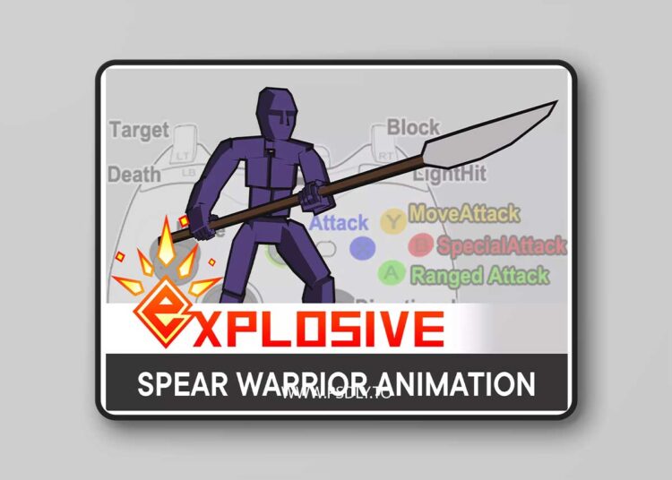Spearman Warrior Mecanim Animation Pack v2.2.1 1 Spearman Warrior Mecanim Animation Pack v2.2.1