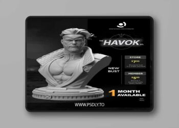 Stayln Quitto – Havok Bust – 3D Print Model STL