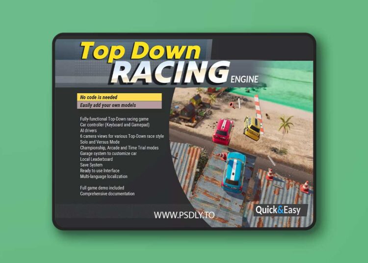 Top Down Car Racing Engine v1.0 1 Top Down Car Racing Engine v1.0