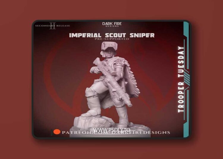 Trooper Tuesday – Imperial Scout Sniper – 3D Print Model STL 1 Trooper Tuesday – Imperial Scout Sniper – 3D Print Model STL