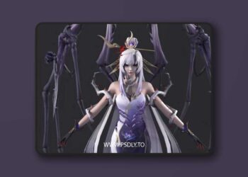 White bone essence Low-poly 3D Model